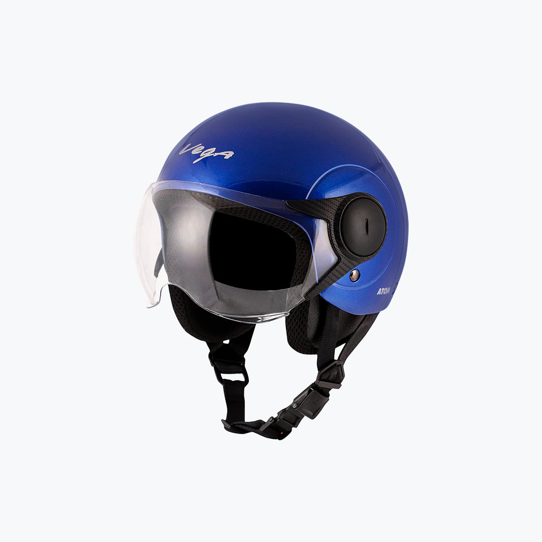 Vega Atom DX Solid Open Face Helmet M (Blue, Mint, Pink, Red, White, Yellow)