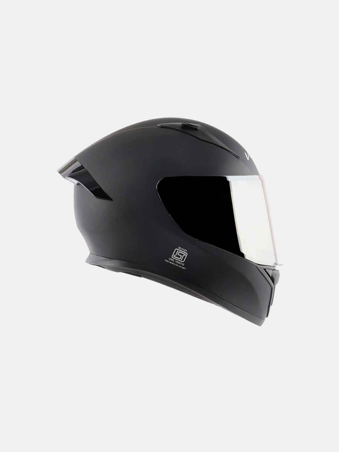 Vega Bolt DX Solid Full Face Helmet Dull Black