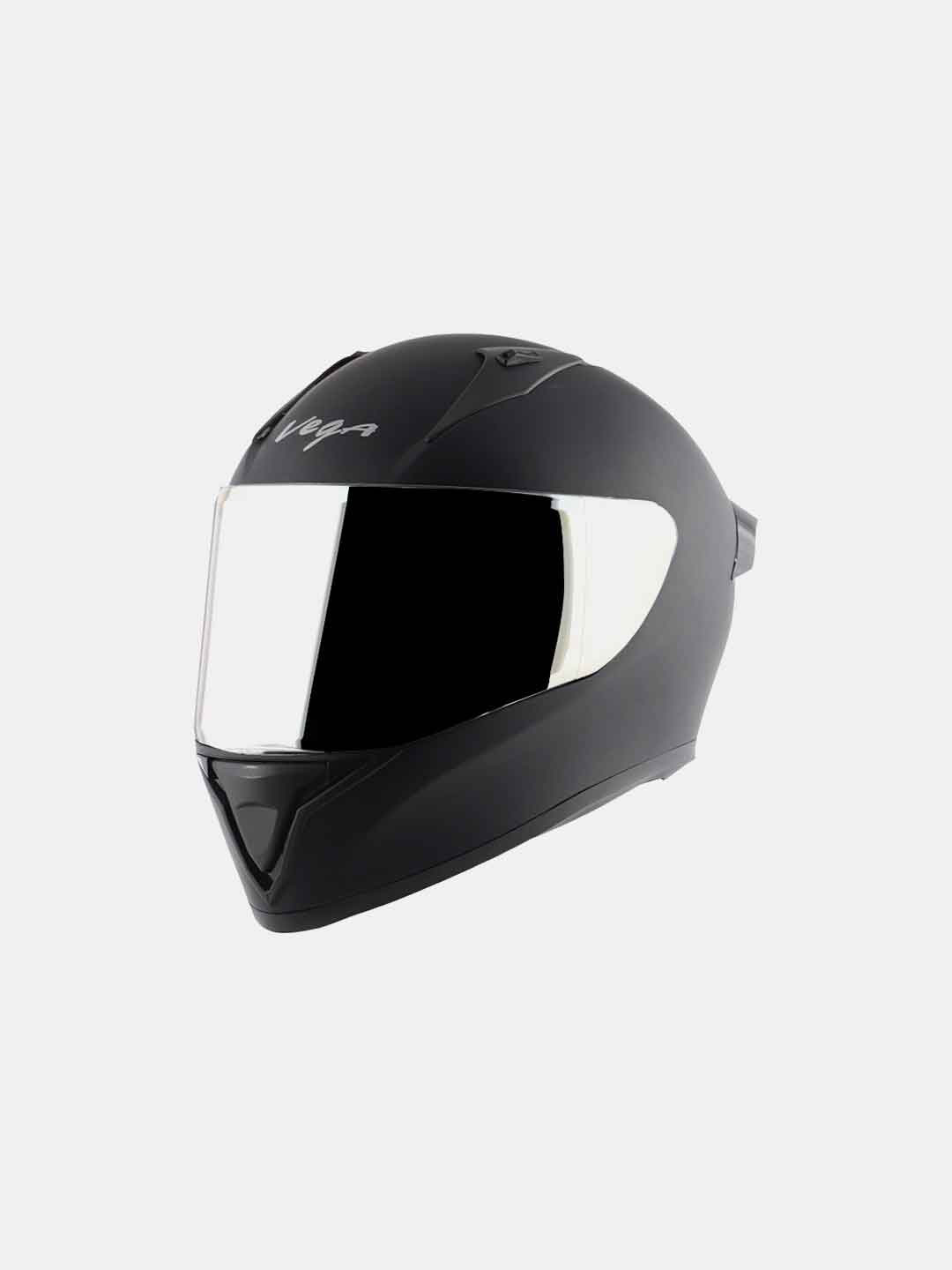 Vega Bolt DX Solid Full Face Helmet Dull Black