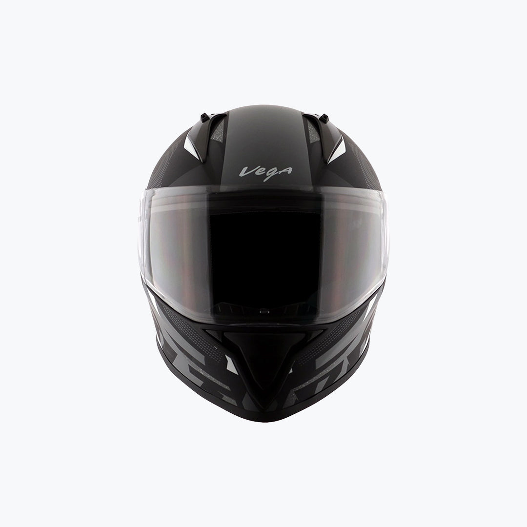 Vega Bolt Macho Full Face Helmet Dull Black Grey