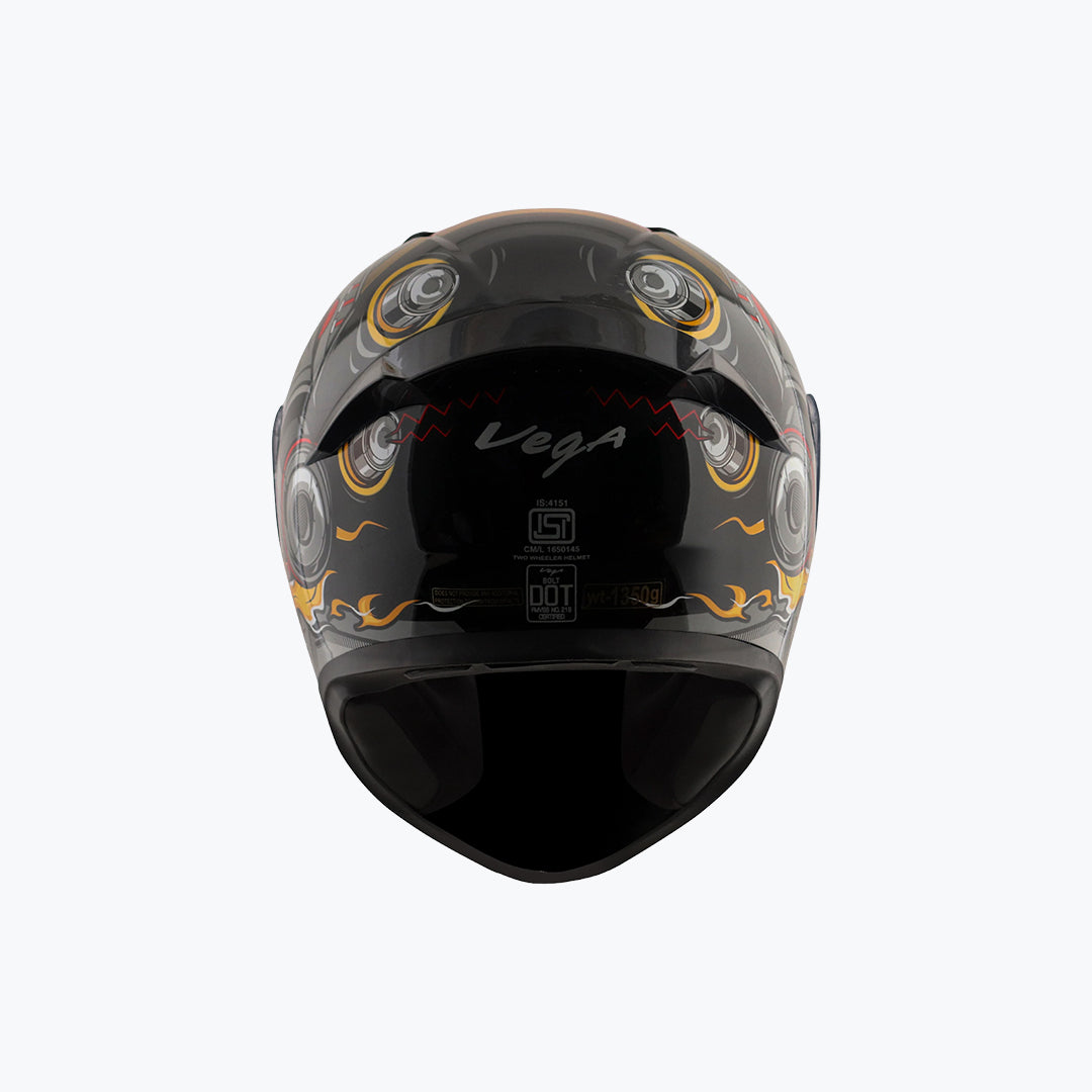 Vega Bolt DX Super Hero Full Face Helmet