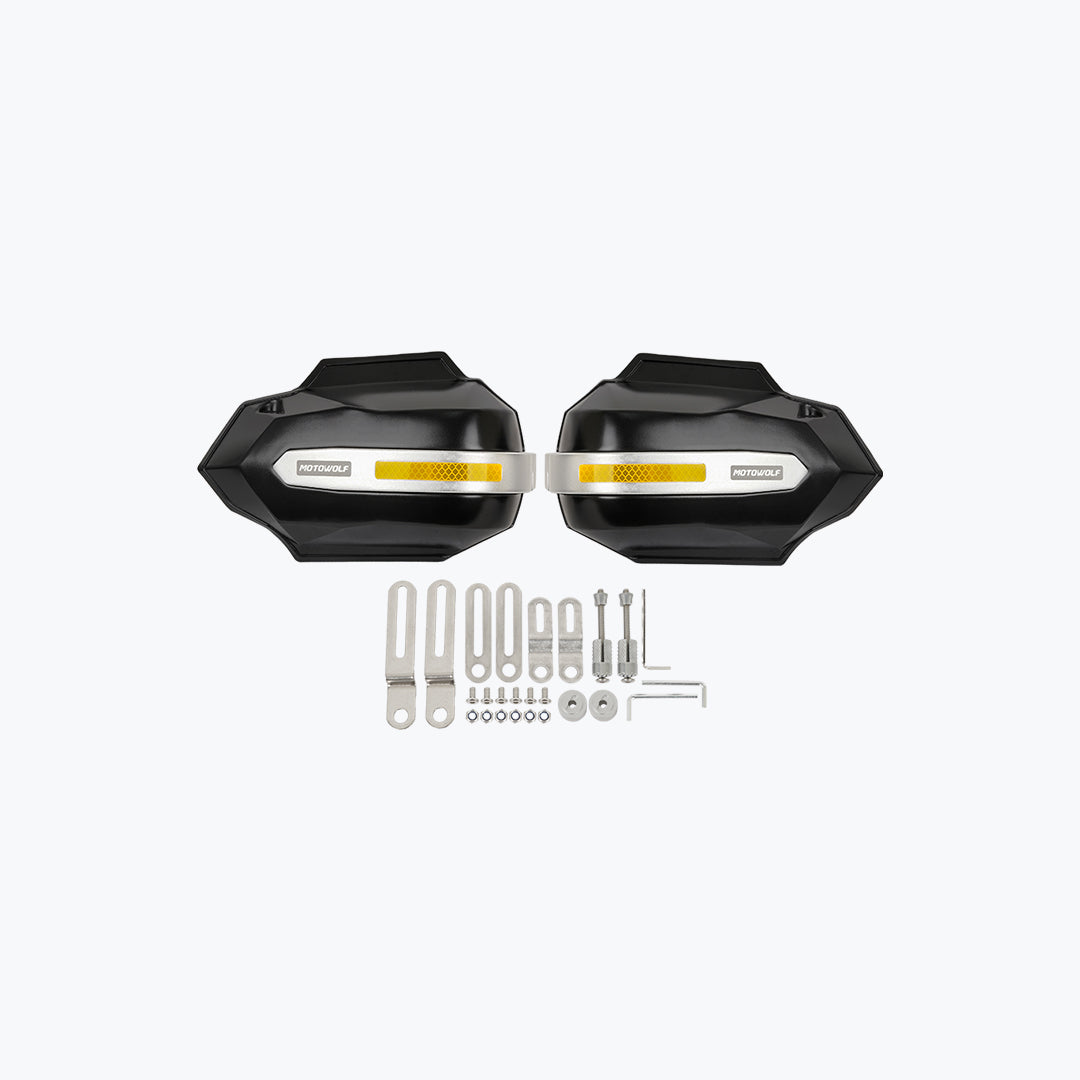 MOTOWOLF MDL3704C Black Motorcycle Handguards