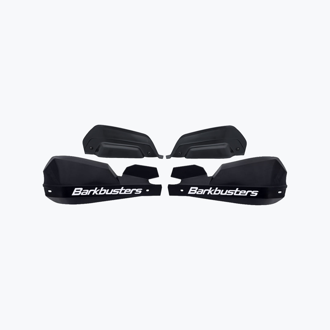 Barkbusters VPS Guard Black White VPS-203-00-BK Handguard Plastic Shield Kit with Wind Deflectors