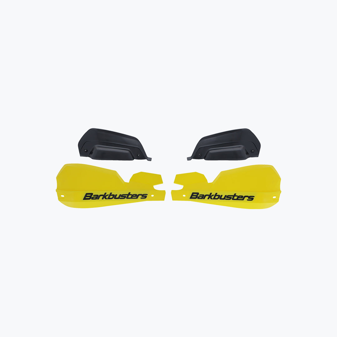 Barkbusters VPS Yellow Plastic Guards with Variable Height Wind Deflectors