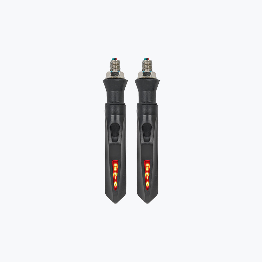 Candle Running LED Indicator Yellow with Red / Blue / White Running Light for Motorcycles