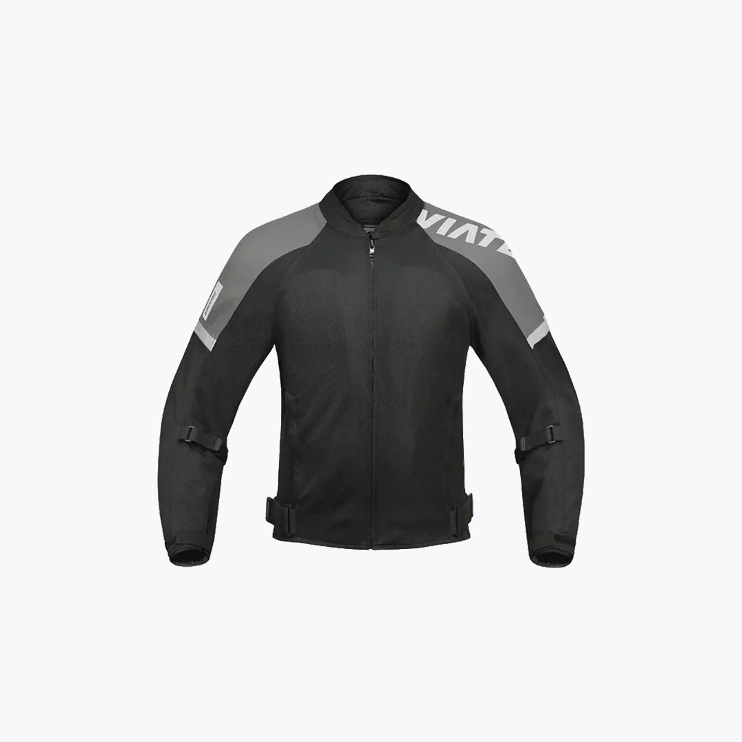 ViaTerra Fender Urban Mesh Riding Jacket with Base Layer Black Grey