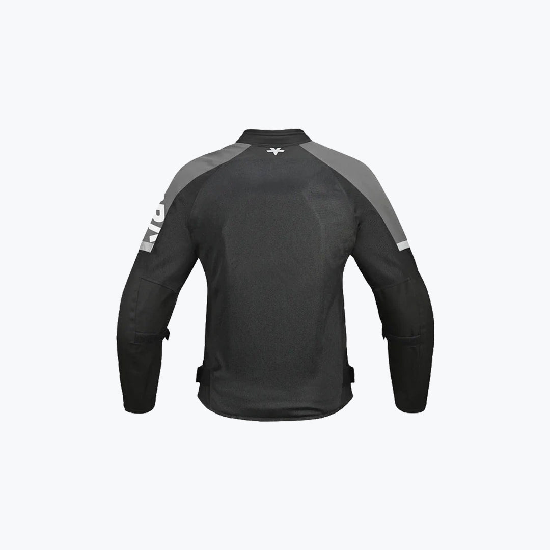ViaTerra Fender Urban Mesh Riding Jacket with Base Layer Black Grey