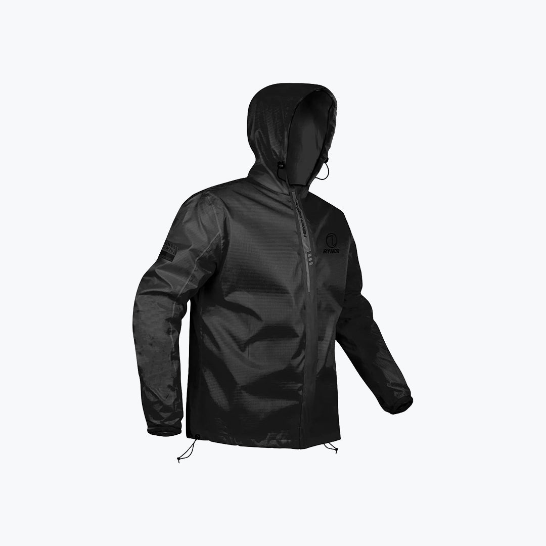 Rynox H2Go Pro 3 Rain Jacket Black / FLU / Hi Viz GRN