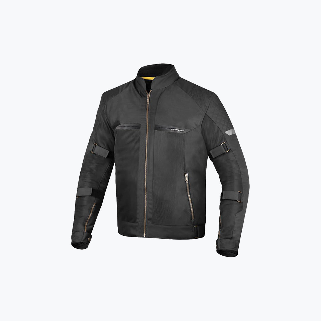 CRAMSTER Flux Jacket Black Motorcycle Riding Jacket Protective Riding Gear