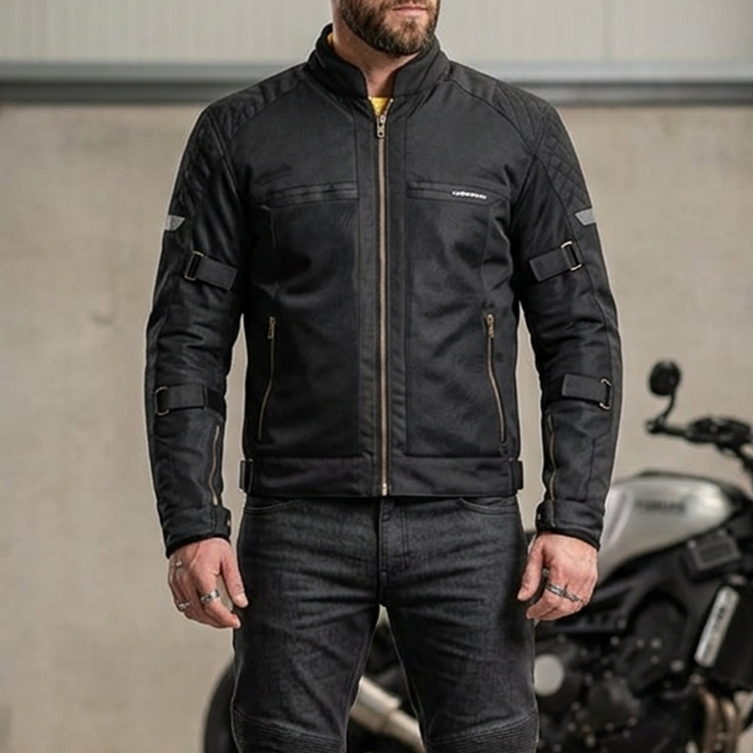 CRAMSTER Flux Jacket Black Motorcycle Riding Jacket Protective Riding Gear