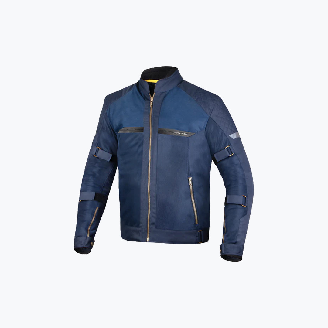 CRAMSTER Flux Jacket Blue Motorcycle Riding Jacket Protective Riding Gear