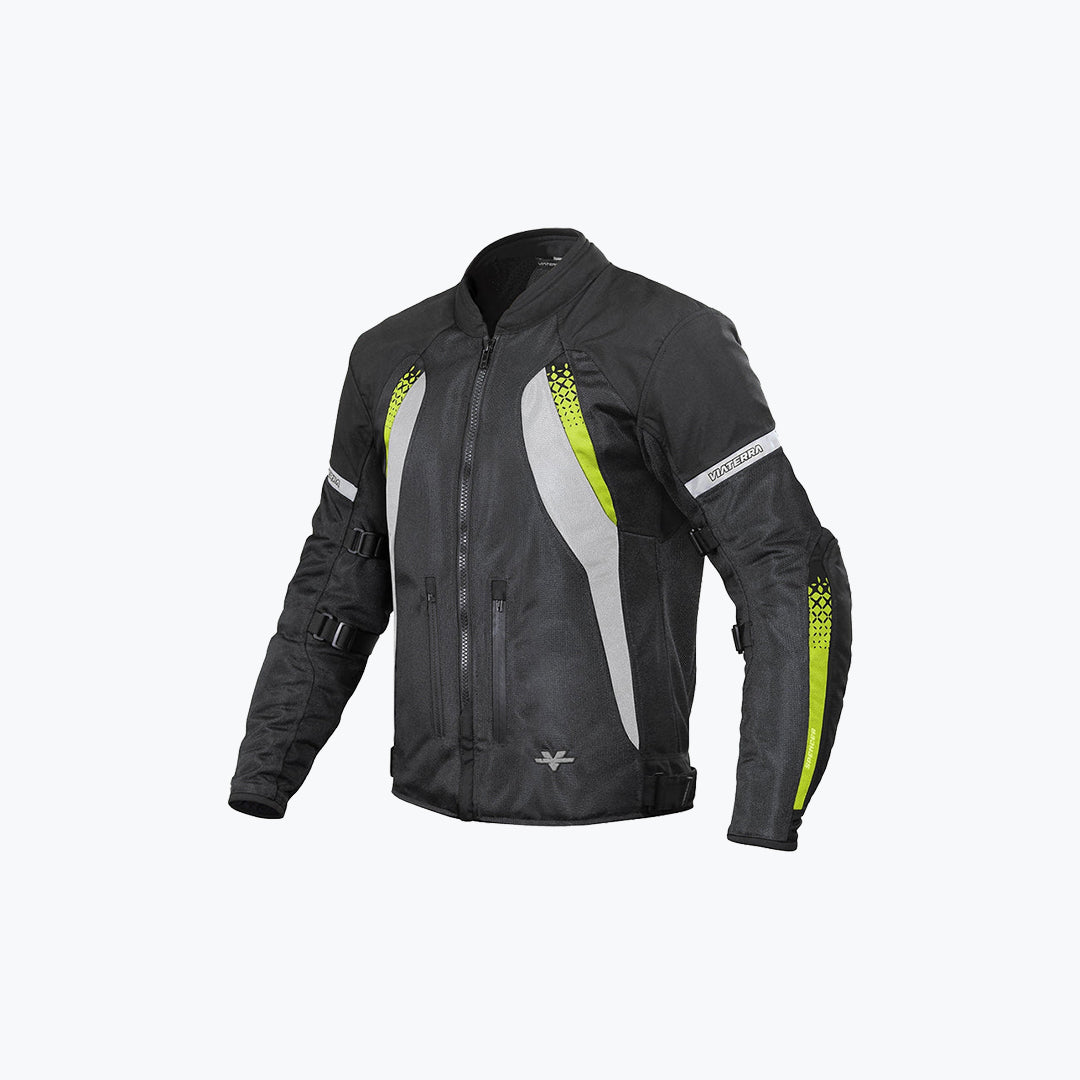 ViaTerra Spencer Street Mesh Jacket Black Green XL