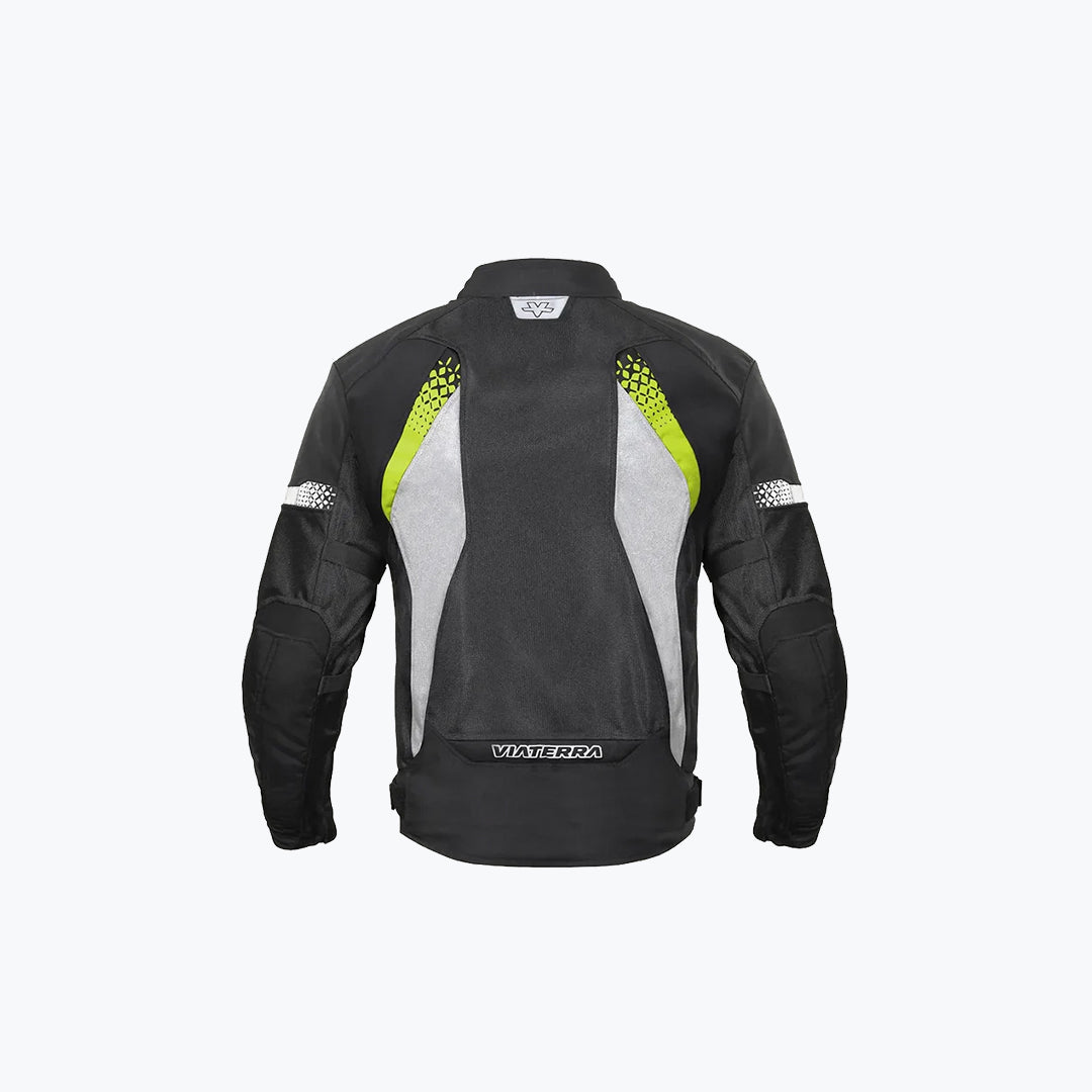 ViaTerra Spencer Street Mesh Riding Jacket Black Green