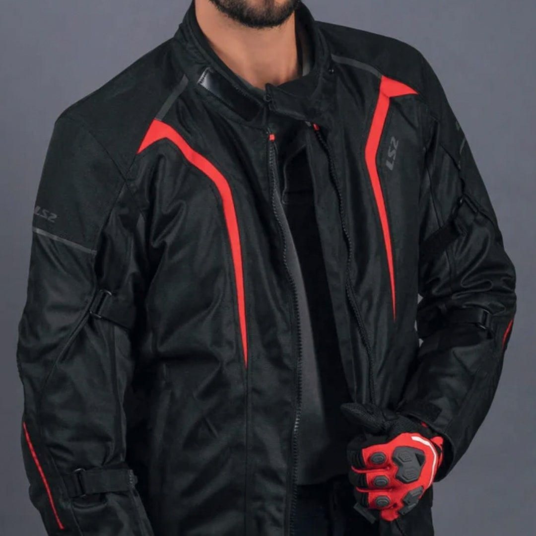 LS2 Sepang Man Jacket Grey Red