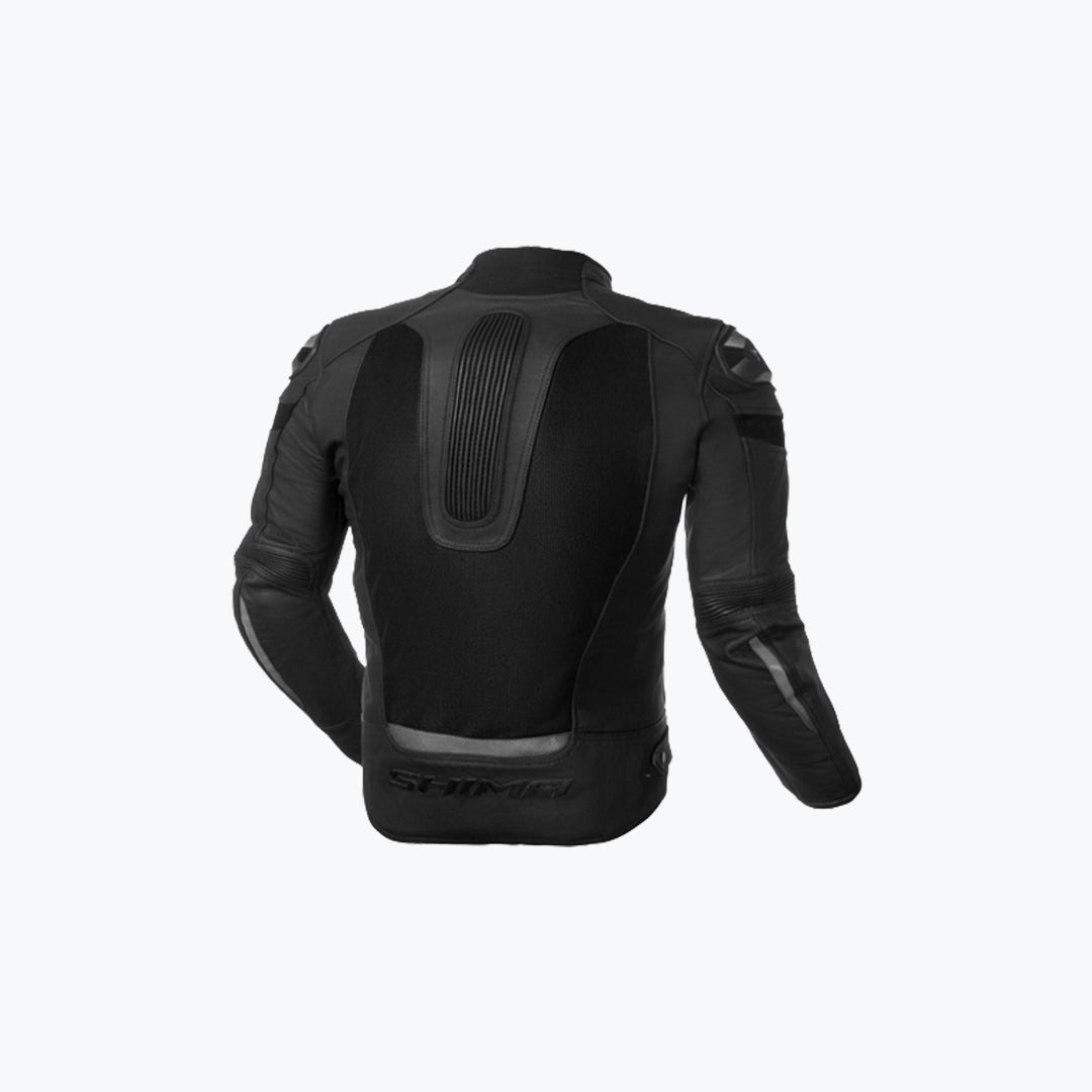 SHIMA Piston Leather Mesh Jacket Black 50