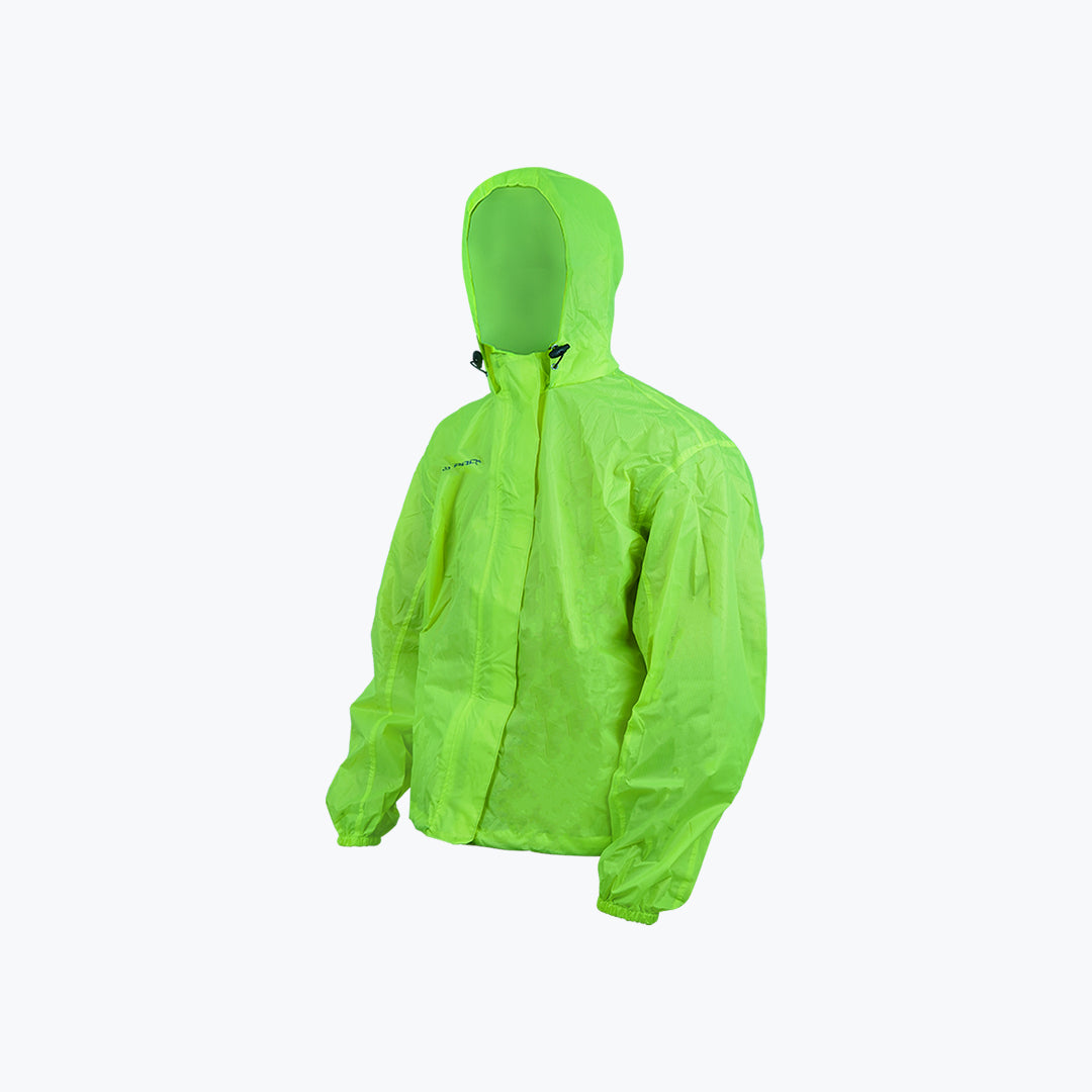 JB Racing Rain Jacket Hi Vis Green