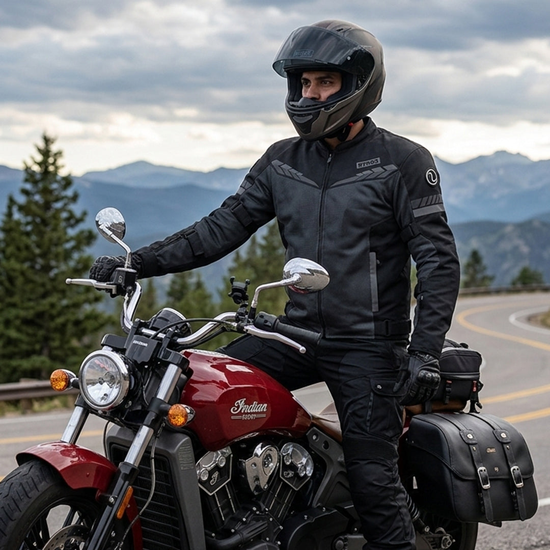Rynox Air GT 4 Riding Jacket CE Class A Black Grey
