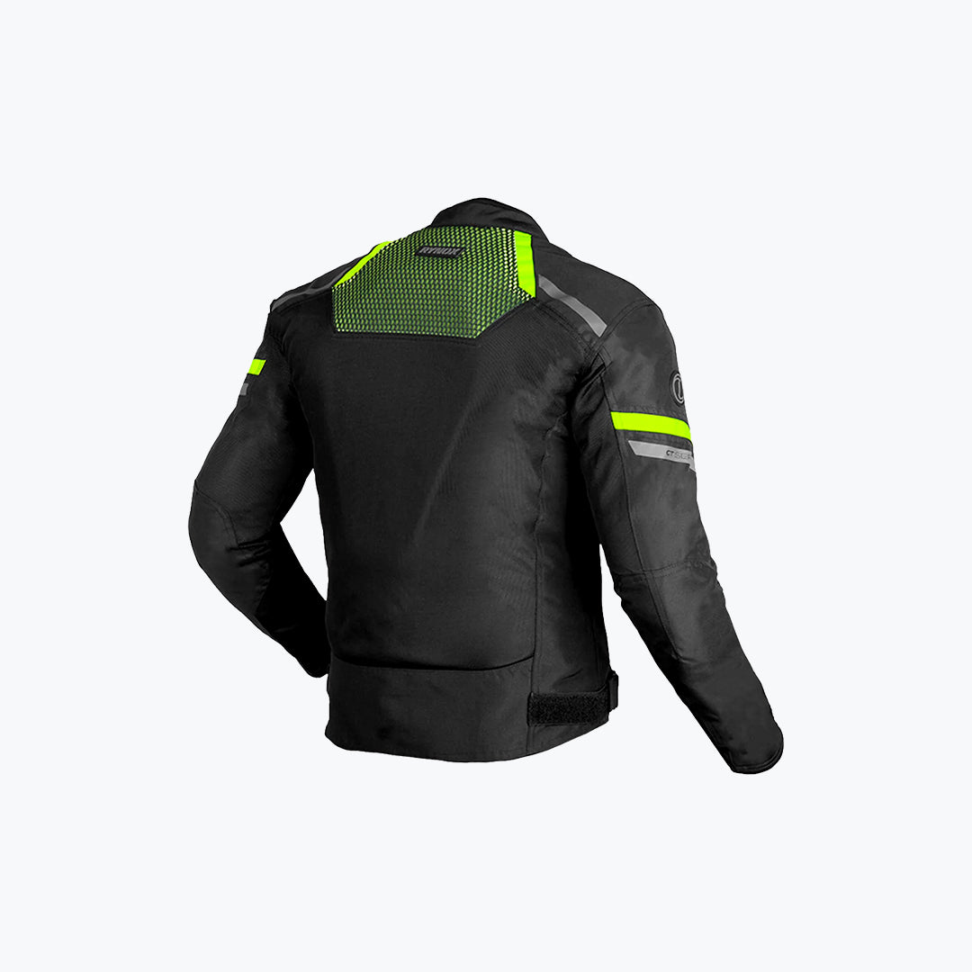 Rynox Helium GT 3 Jacket Black Hi-Viz Green