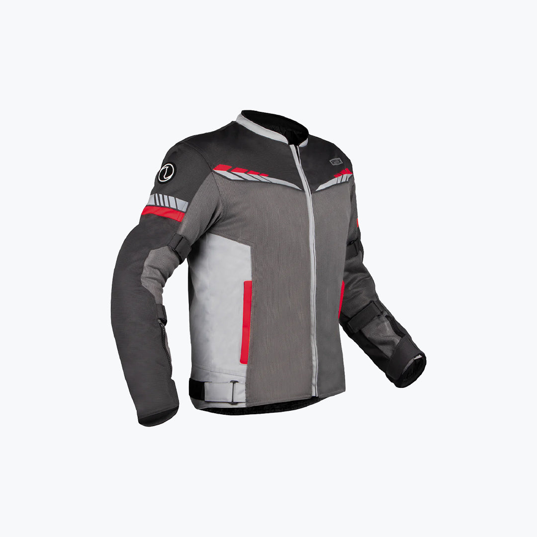 Rynox Air GT 4 Jacket CE Class A Dark Grey Red