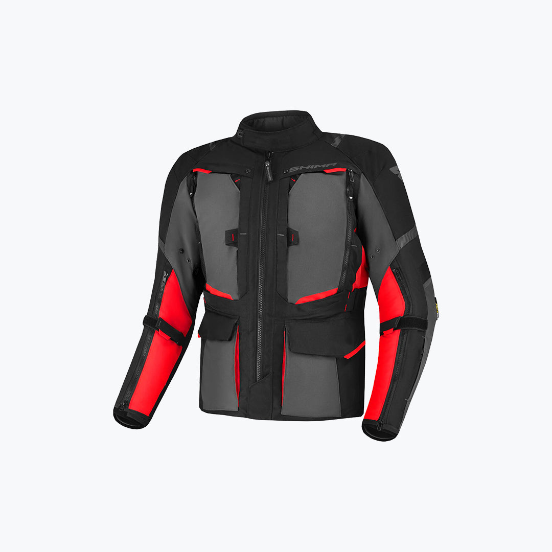 SHIMA Hero 2.0 Motorcycle Riding Jacket Red Fluo