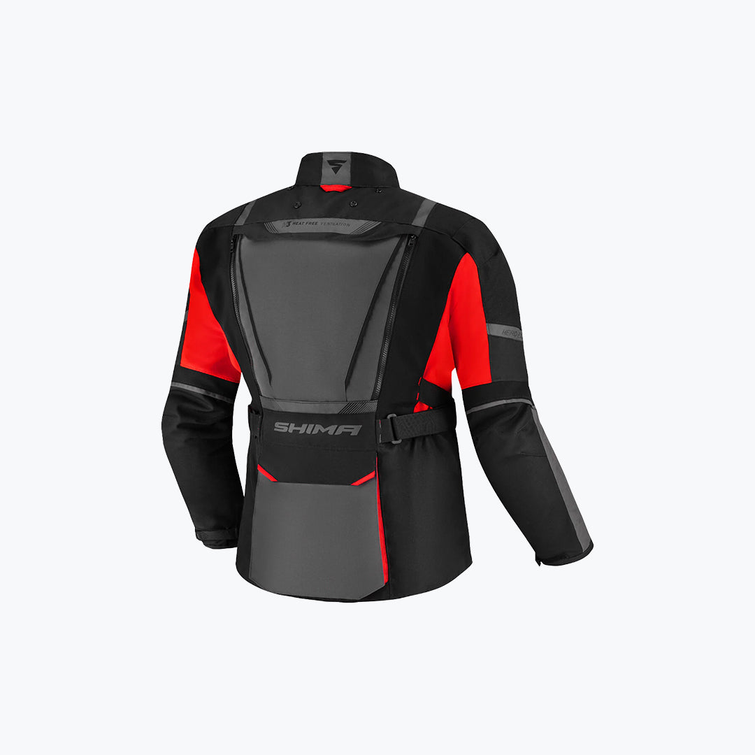 SHIMA Hero 2.0 Motorcycle Riding Jacket Red Fluo