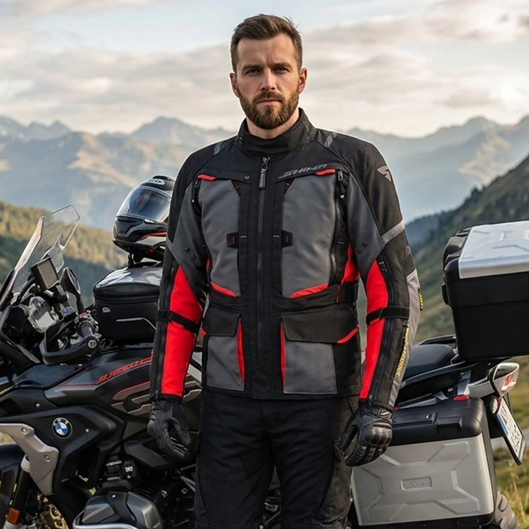 SHIMA Hero 2.0 Motorcycle Riding Jacket Red Fluo
