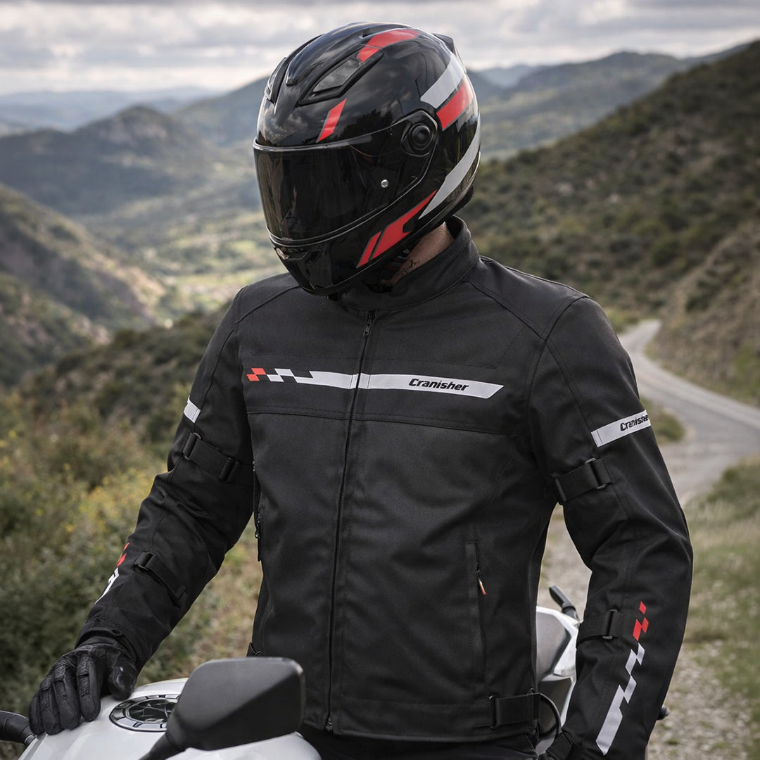 CRAMSTER Viper Jacket Black Motorcycle Riding Jacket Protective Touring Gear