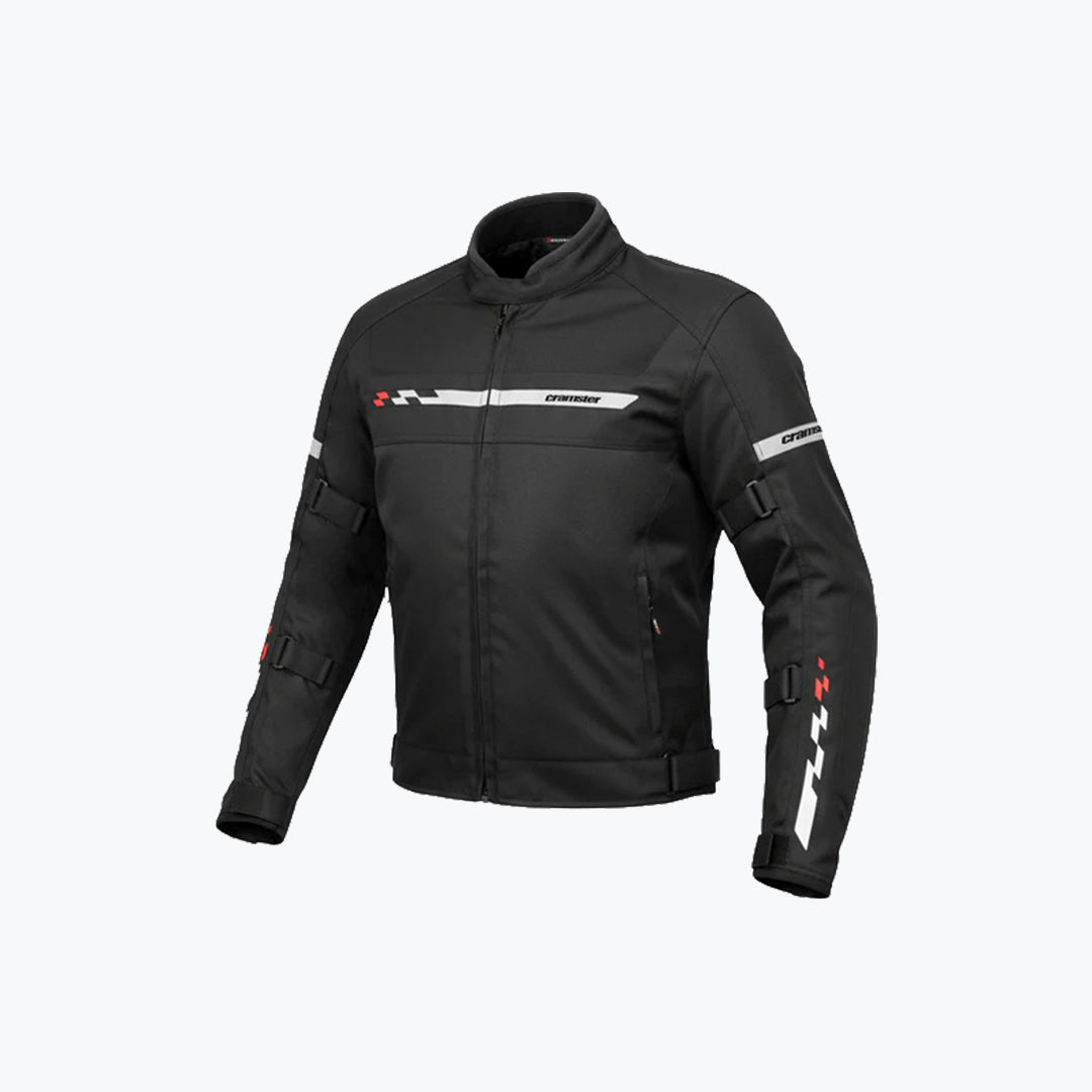 CRAMSTER Viper Jacket Black Motorcycle Riding Jacket Protective Touring Gear