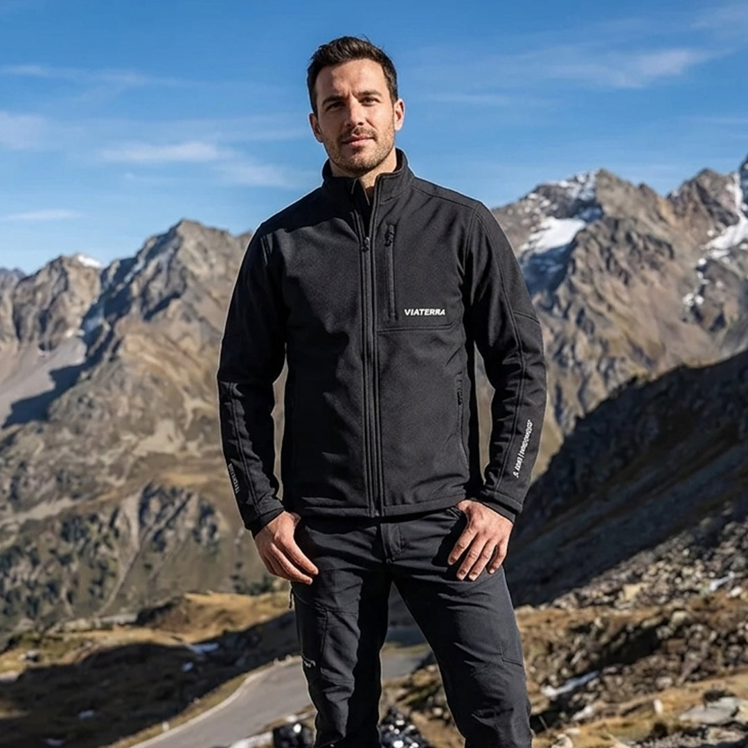 ViaTerra Boreal Mid Layer Warm Black Riding Jacket