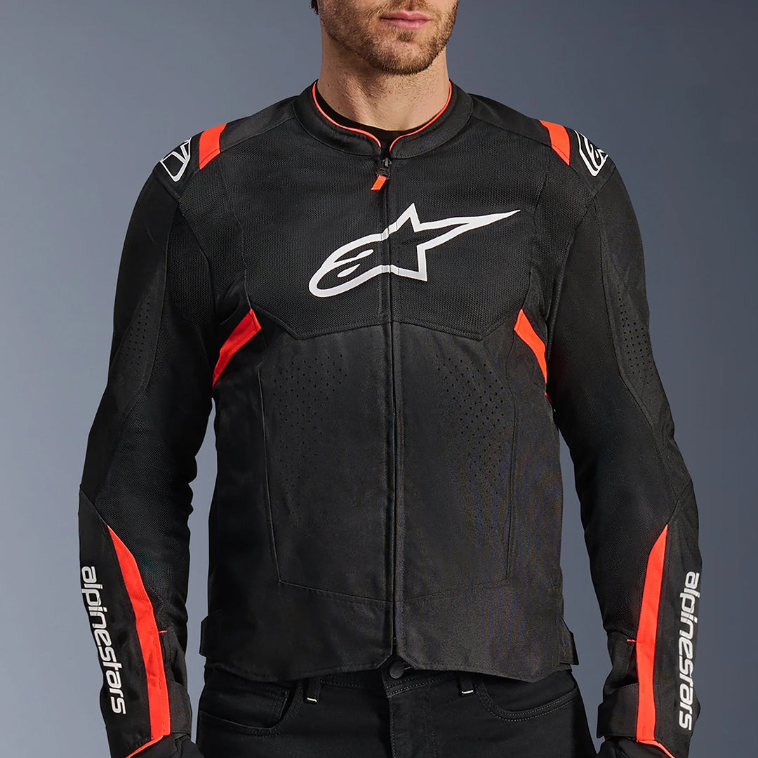 Alpinestars T-SPS Air V2 Jacket Black Red Fluo