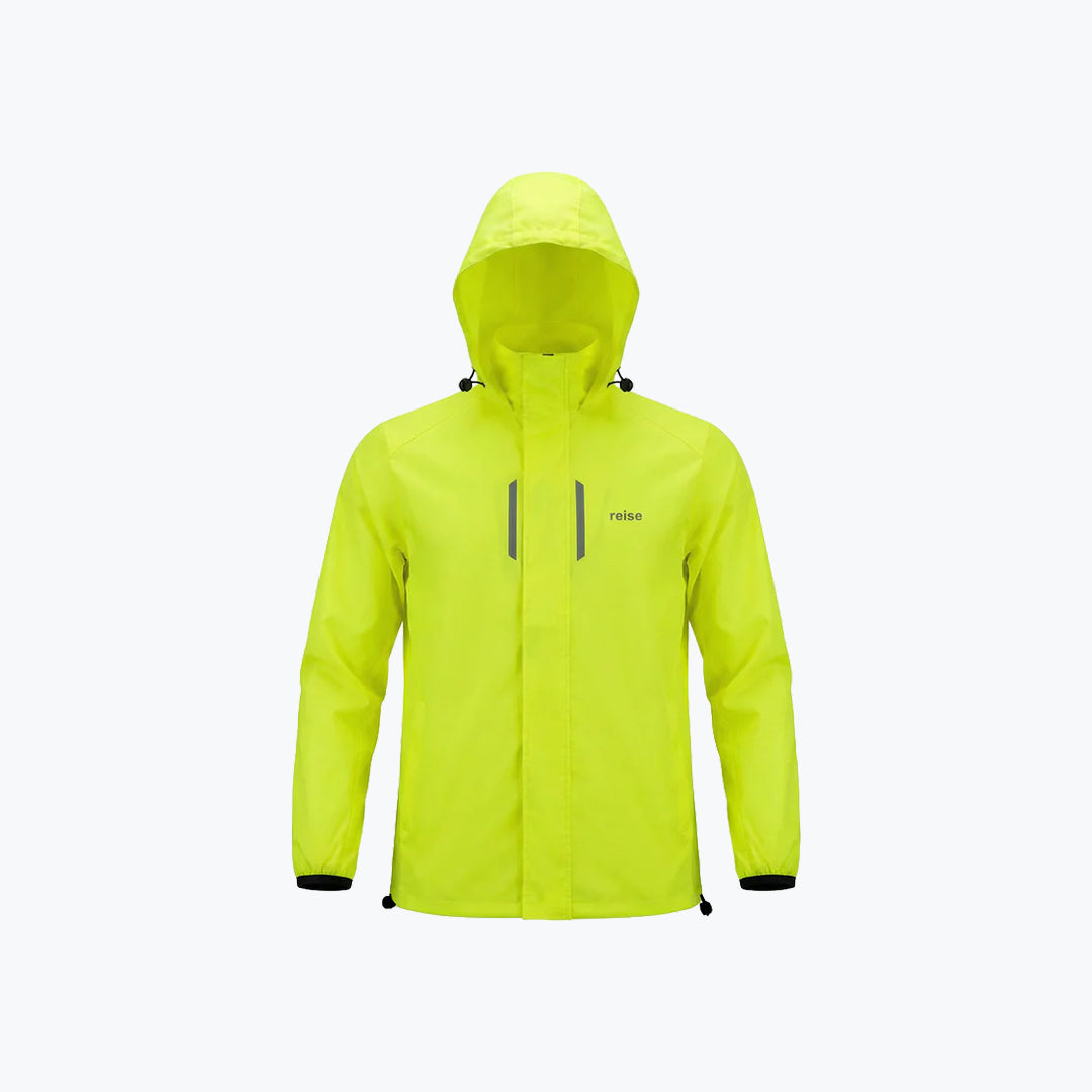 Reise Dry Tech Rain Jacket Green Waterproof Riding Jacket