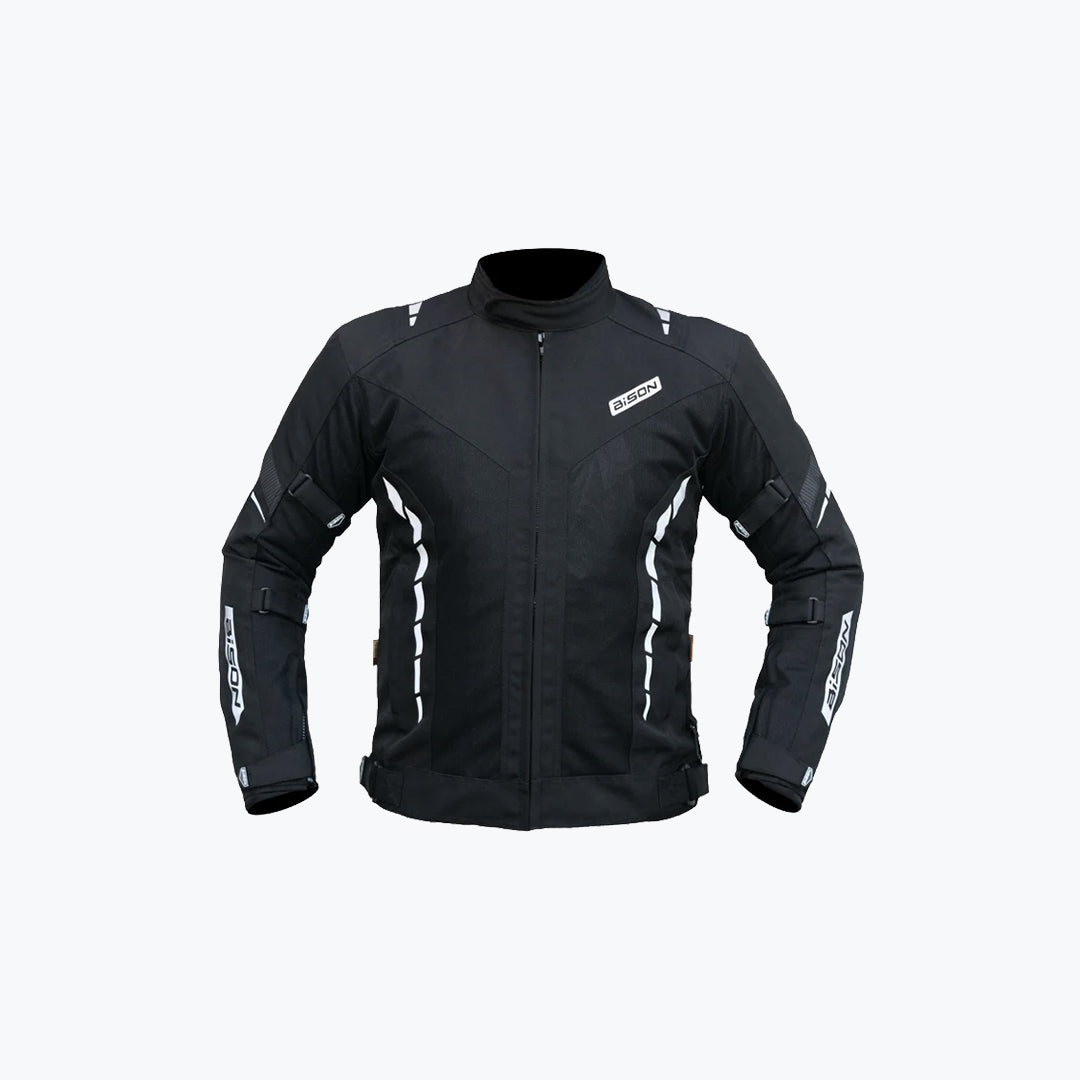 Bison Masculine V2 Motorcycle Riding Jacket Black