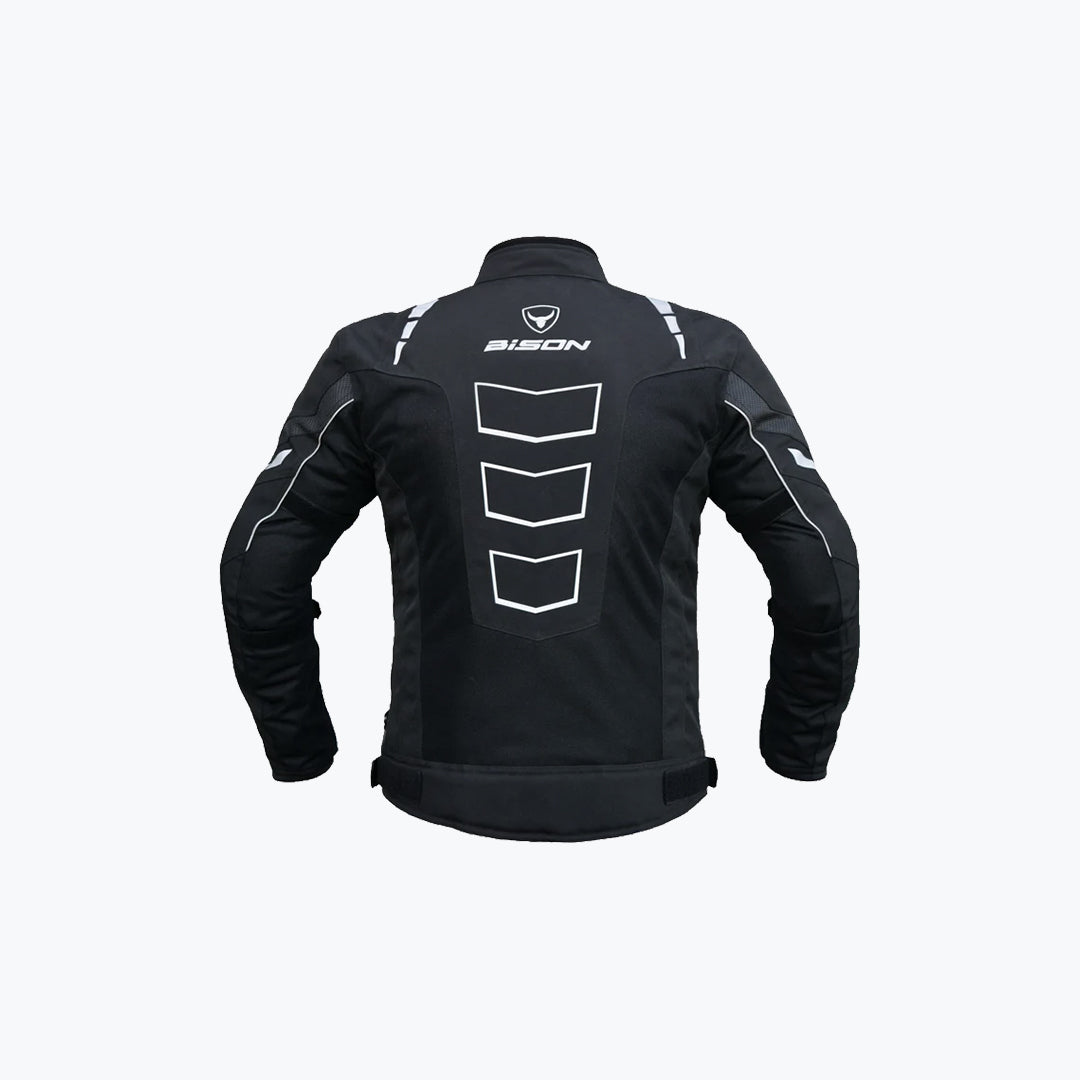 Bison Masculine V2 Motorcycle Riding Jacket Black