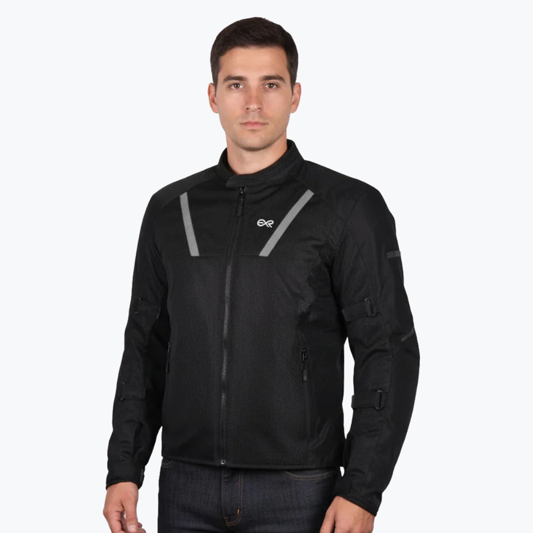 ER Urban Mesh Riding Jacket Black Dark Grey / BLK RED