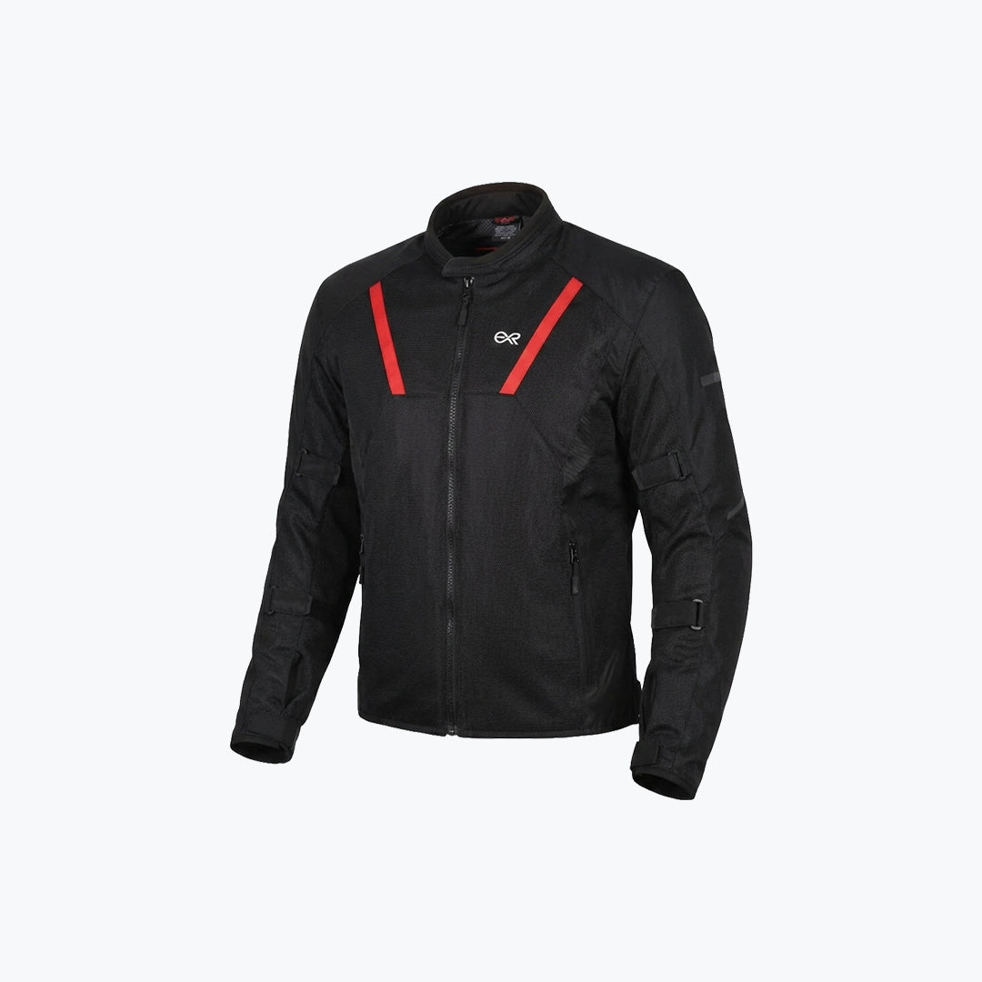 ER Urban Mesh Riding Jacket Black Dark Grey / BLK RED