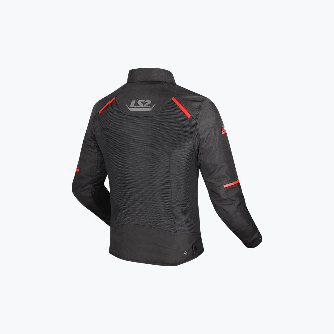 LS2 Breezer CE A Jacket Black Red