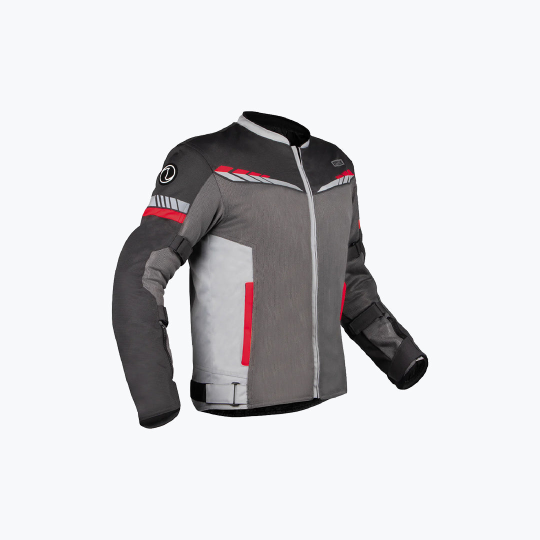 RYNOX Air GT 4 Jacket Dark Grey Red