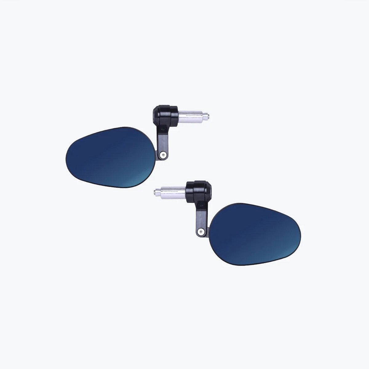 GT Mirror Oval With Adjustable Rod Black