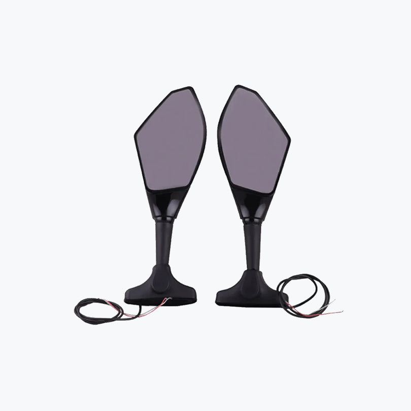 CBR 2 Side Indicator Mirror-Black