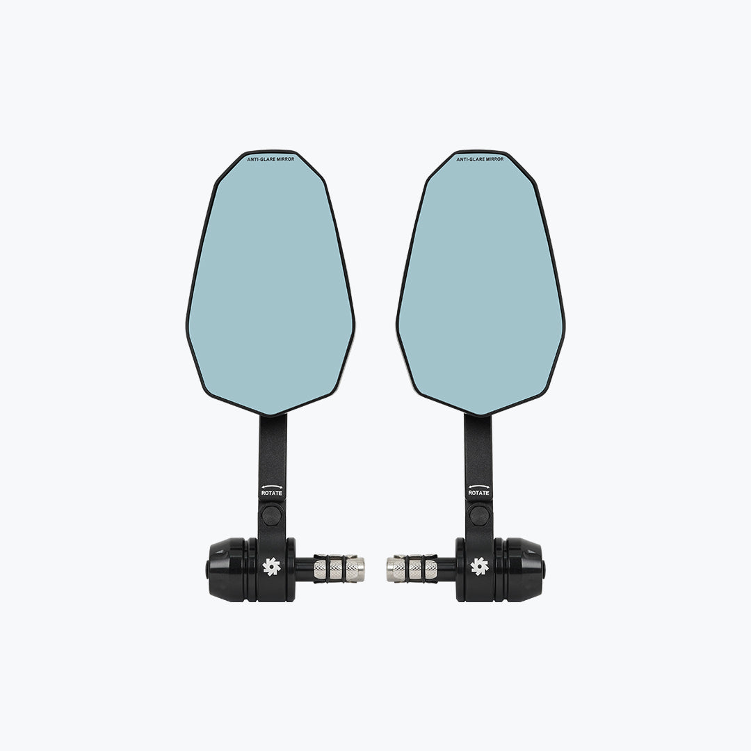 BOBO RM2D Premium Bar End Mirror Pair Black
