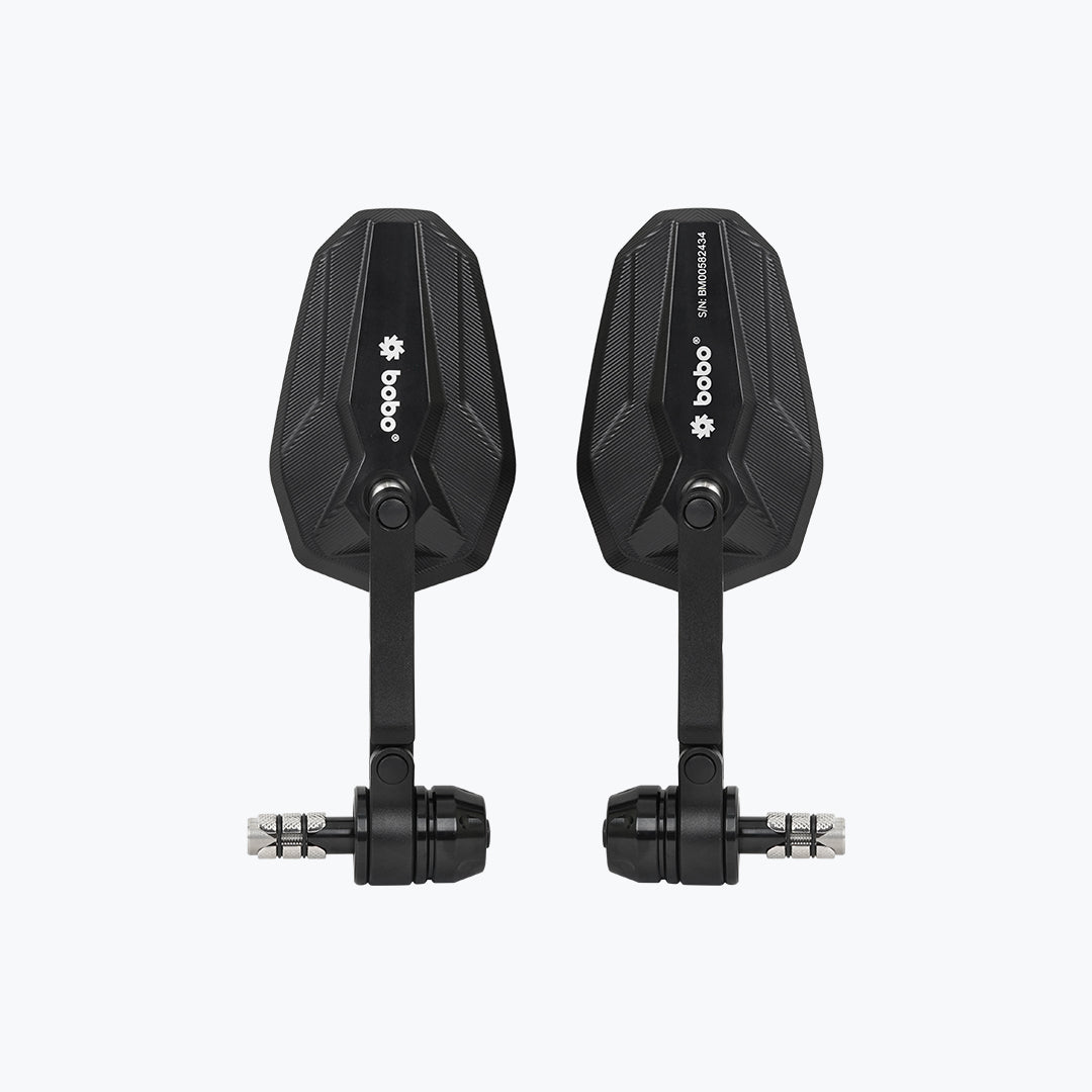 BOBO RM2D Premium Bar End Mirror Pair Black