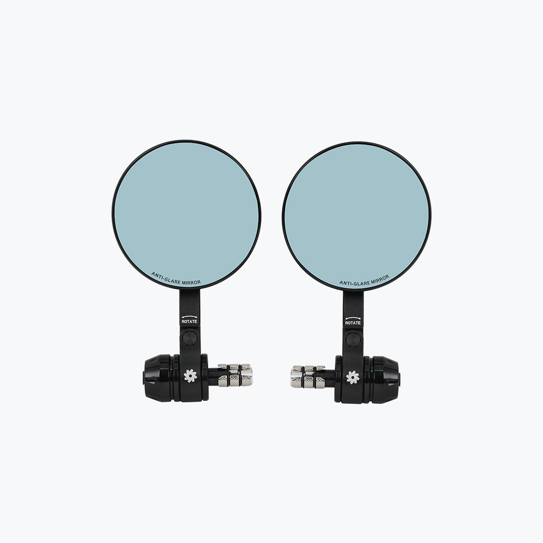 BOBO RM2D Premium Bar End Mirror Pair Black