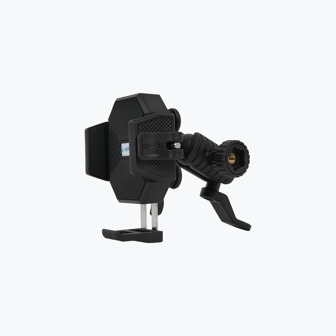 HJG Universal Mobile Holder Mirror Mount for Motorcycles and Scooters