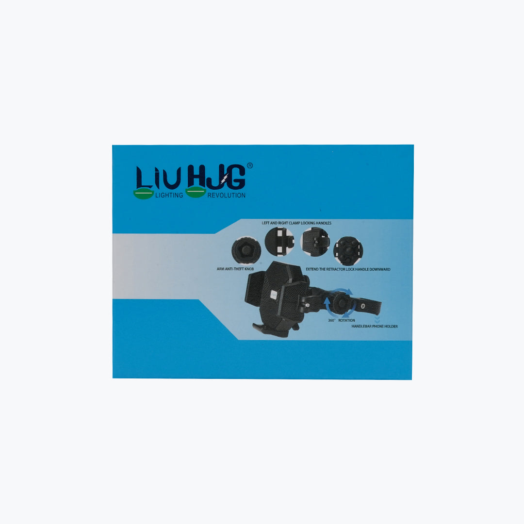 HJG Universal Mobile Holder Mirror Mount for Motorcycles and Scooters