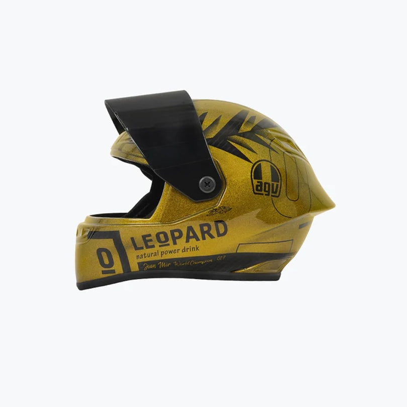 AGV Leopard Scale Model Helmet Gold