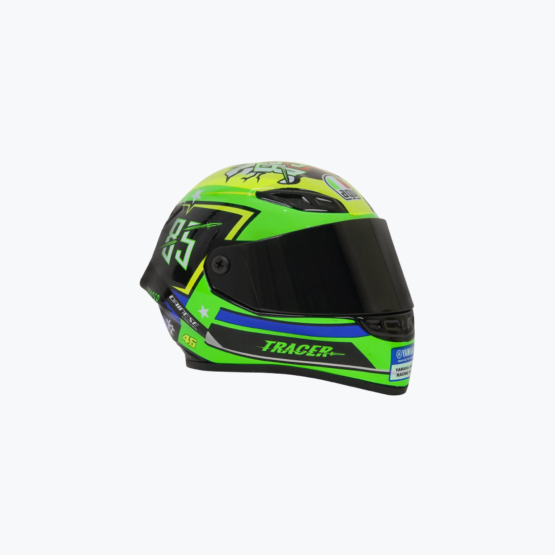 AGV 85 Tracer Scale Model Helmet Black Green