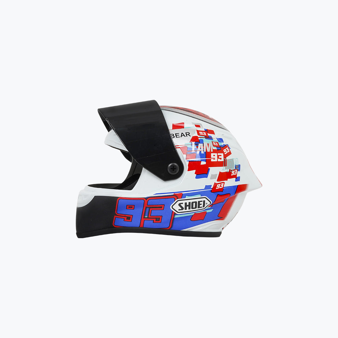 93 Pull&Bear Scale Model Helmet Red White – Mini Racing Collectible