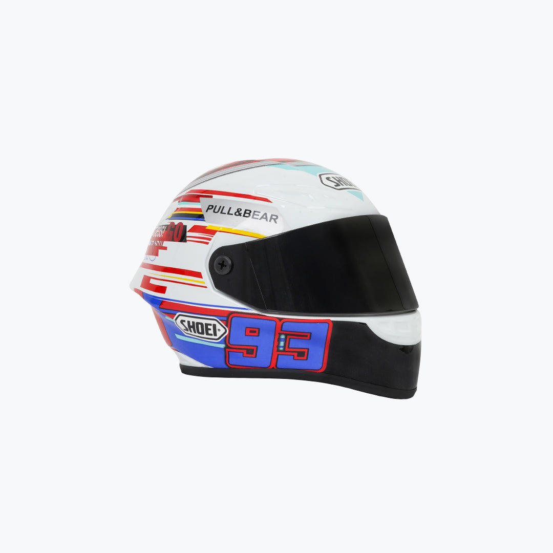 93 Pull&Bear Scale Model Helmet Red White – Mini Racing Collectible