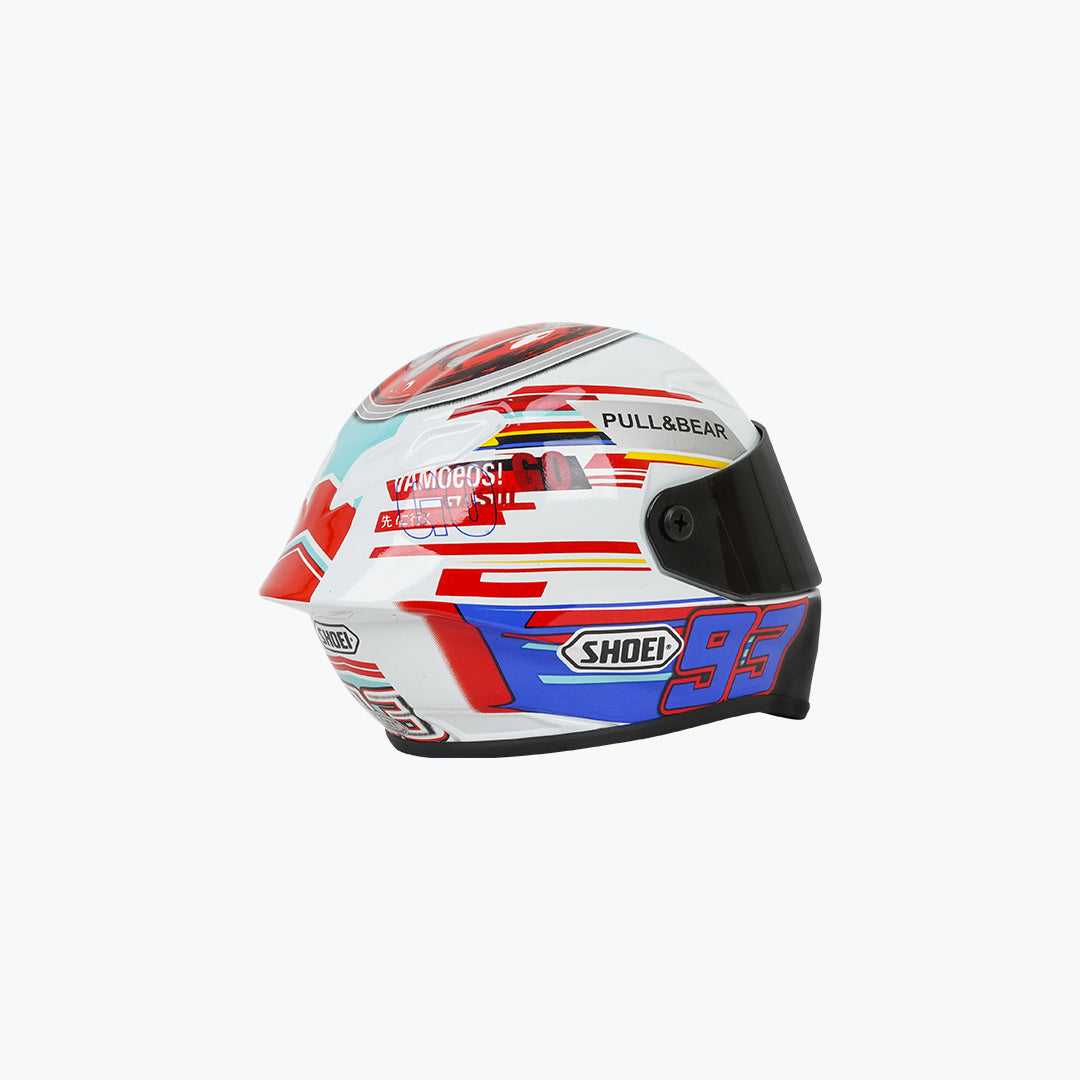 93 Pull&Bear Scale Model Helmet Red White – Mini Racing Collectible