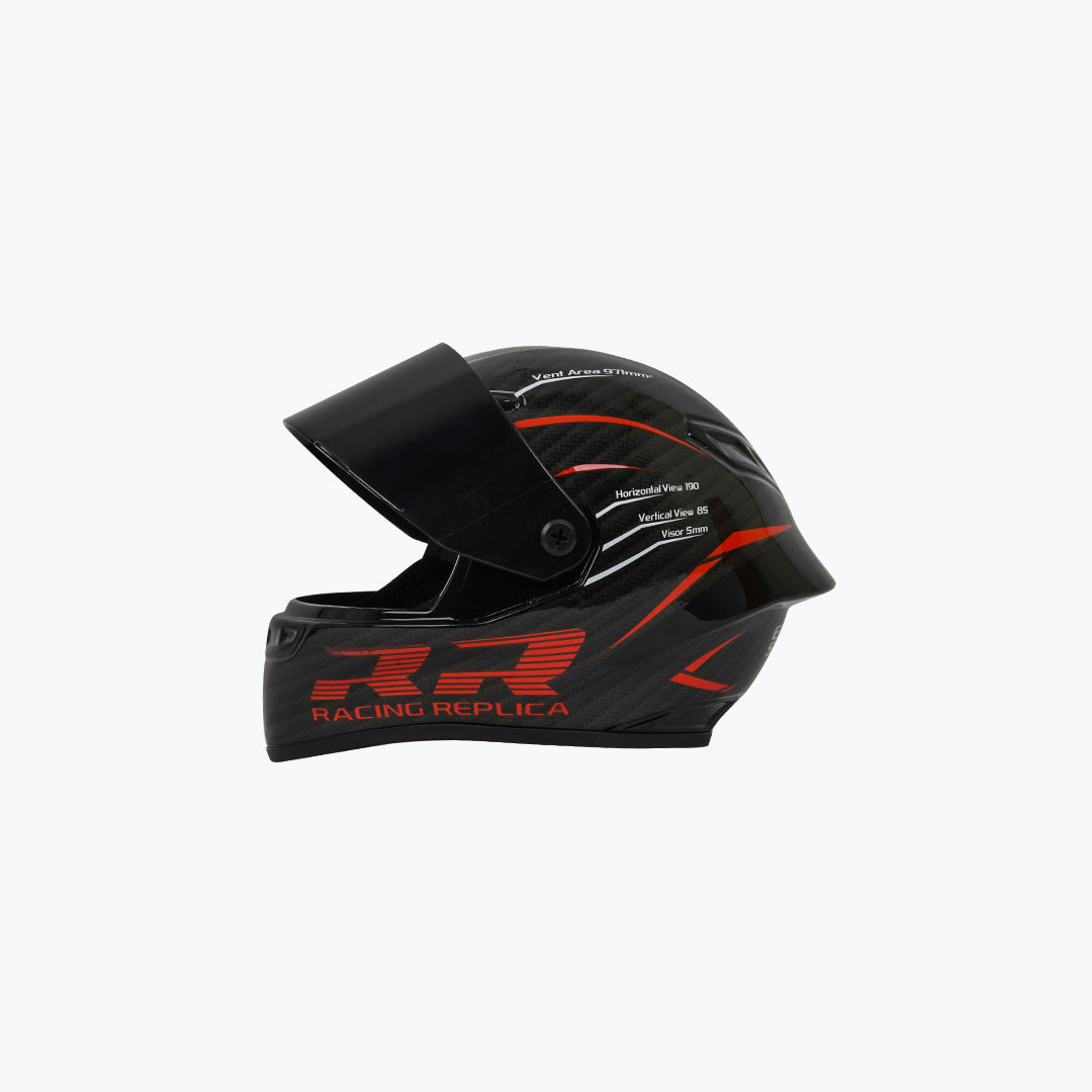 AGV Racing Replica Scale Model Helmet Black Red